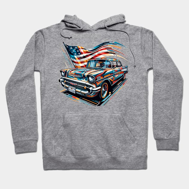 Chevy Bel Air Hoodie by Vehicles-Art